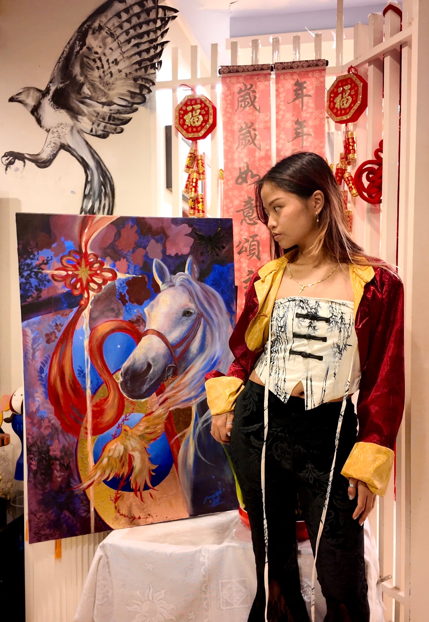 "His year of the horse." Print